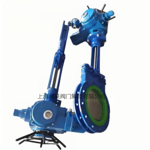 電動刀閘閥PZ973-16 DN350，DN400排渣、處理顆